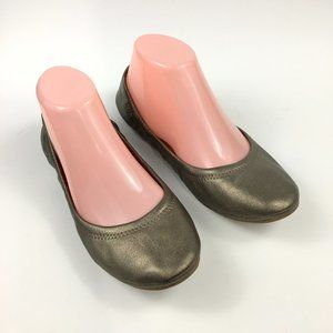 Lucky Brand Leather Burnished Brass Ballet Flats